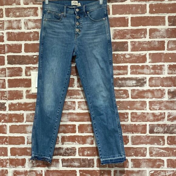 J.Crew Denim - J.Crew Women AB277 High Waisted Vintage Straight Ankle Denim Jeans Size 25/ 0